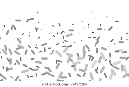 Light Silver, Gray vector background with straight lines. Glitter abstract illustration with colored sticks. The pattern can be used for websites.