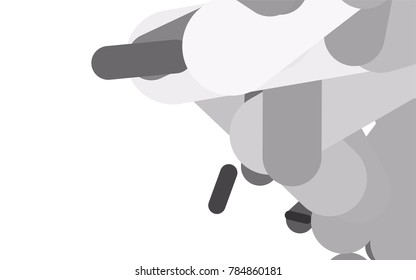 Light Silver, Gray vector background with straight lines. Modern geometrical abstract illustration with staves. The pattern can be used for websites.
