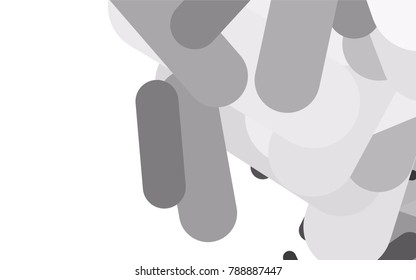 Light Silver, Gray vector background with straight lines. Decorative shining illustration with lines on abstract template. The template can be used as a background.