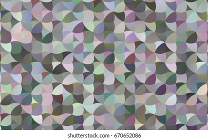 Light Silver, Gray vector banner with circles, spheres. Abstract spots. Background of Art bubbles in halftone style with colored gradient.
