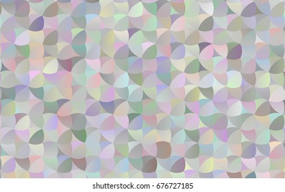 Light Silver, Gray vector banner with circles, spheres. Abstract spots. Background of Art bubbles in halftone style with colored gradient.