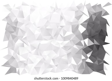 Light Silver, Gray vector blurry triangle template. Colorful illustration in abstract style with gradient. The textured pattern can be used for background.