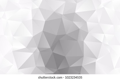 Light Silver, Gray vector blurry triangle background. A vague abstract illustration with gradient. Brand-new style for your business design.