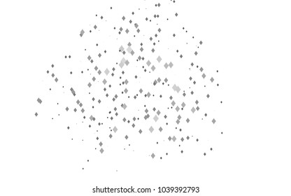 Light Silver, Gray vector blurry rectangular background. Geometric background in square style with gradient. The pattern can be used for brand-new background.
