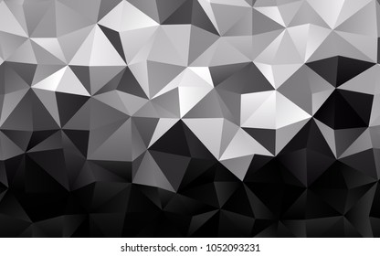 Light Silver, Gray vector blurry triangle pattern. Shining colored illustration in a brand-new style. The textured pattern can be used for background.