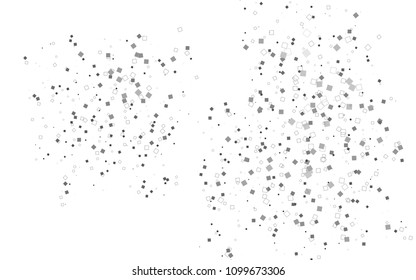 Light Silver, Gray vector blurry rectangular background. Geometric background in square style with gradient. The pattern can be used for brand-new background.