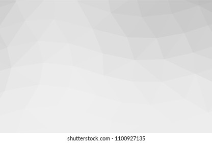 Light Silver, Gray vector blurry triangle background. Colorful illustration in abstract style with gradient. A new texture for your design.