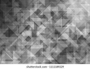 Light Silver, Gray vector blurry hexagon blurry triangle. A completely new color illustration in a vague style. The best triangular design for your business.