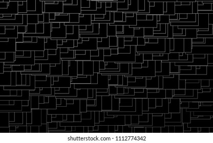 Light Silver, Gray vector blurry rectangular background. Geometric background in square style with gradient. The pattern can be used for brand-new background.