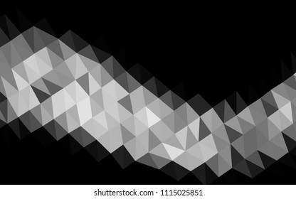 Light Silver, Gray vector blurry hexagon template. Colorful abstract illustration with gradient. The completely new template can be used for your brand book.