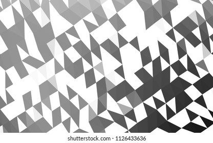 Light Silver, Gray vector blurry hexagon template. A completely new color illustration in a vague style. A completely new template for your business design.