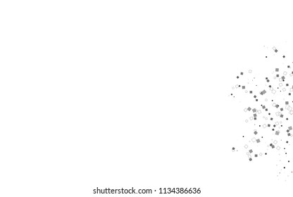 Light Silver, Gray vector blurry rectangular background. Geometric background in square style with gradient. The pattern can be used for brand-new background.