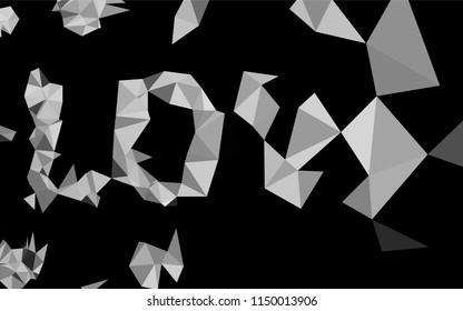 Light Silver, Gray vector blurry hexagon pattern. Modern geometrical abstract illustration with gradient. The completely new template can be used for your brand book.