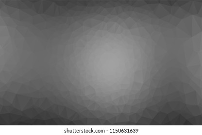 Light Silver, Gray vector blurry hexagon texture. Creative geometric illustration  with gradient. The template can be used as a background for cell phones.