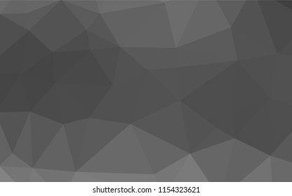Light Silver, Gray vector blurry hexagon texture. Modern geometrical abstract illustration with gradient. The best triangular design for your business.
