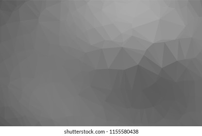 Light Silver, Gray vector blurry hexagon texture. Modern geometrical abstract illustration with gradient. The polygonal design can be used for your web site.