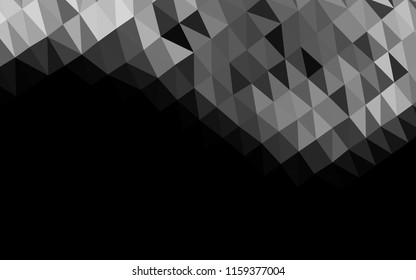 Light Silver, Gray vector blurry hexagon pattern. Modern geometrical abstract illustration with gradient. The completely new template can be used for your brand book.