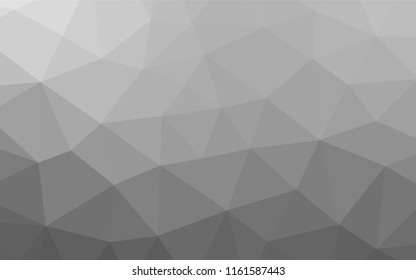 Light Silver, Gray vector blurry hexagon pattern. A completely new color illustration in a vague style. A new texture for your design.