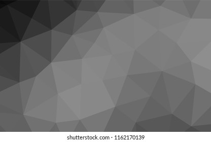 Light Silver, Gray vector blurry hexagon pattern. Modern geometrical abstract illustration with gradient. Brand new design for your business.