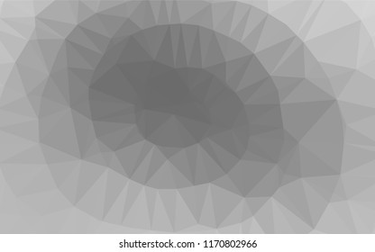 Light Silver, Gray vector blurry hexagon texture. Glitter abstract illustration with an elegant design. Brand new design for your business.