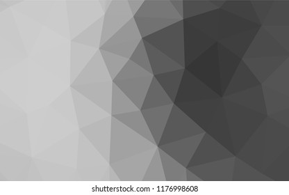 Light Silver, Gray vector blurry hexagon template. A completely new color illustration in a vague style. The template can be used as a background for cell phones.