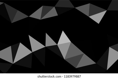 Light Silver, Gray vector blurry hexagon template. Glitter abstract illustration with an elegant design. Brand new design for your business.