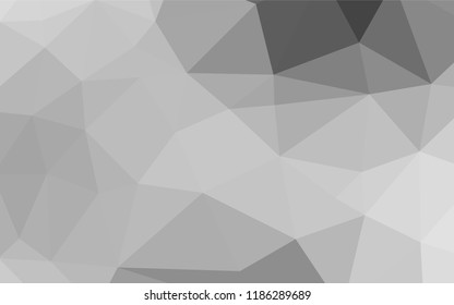 Light Silver, Gray vector blurry hexagon template. An elegant bright illustration with gradient. Brand new style for your business design.