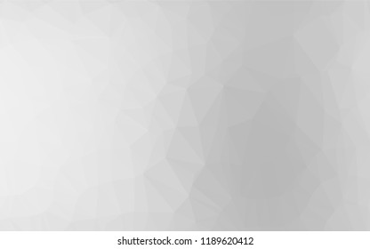 Light Silver, Gray vector blurry hexagon template. Creative illustration in halftone style with gradient. The textured pattern can be used for background.