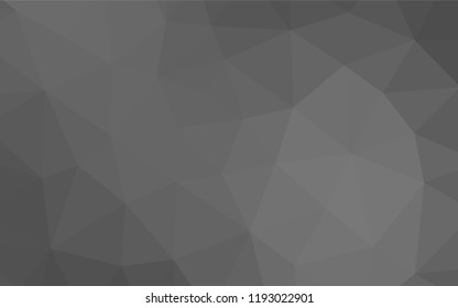 Light Silver, Gray vector blurry hexagon texture. Brand new colored illustration in blurry style with gradient. Brand new style for your business design.