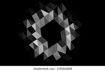 Light Silver, Gray vector blurry hexagon texture. An elegant bright illustration with gradient. Brand new style for your business design.