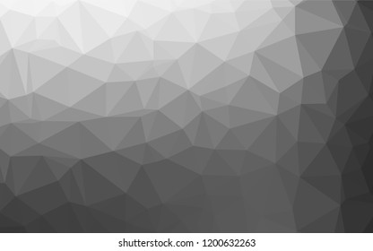 Light Silver, Gray vector blurry hexagon pattern. A vague abstract illustration with gradient. The best triangular design for your business.