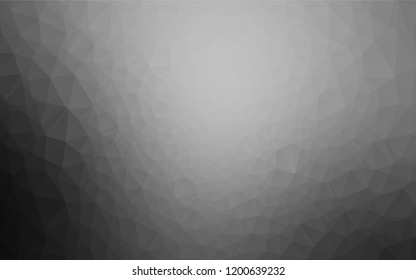 Light Silver, Gray vector blurry hexagon pattern. Shining colored illustration in a Brand new style. Brand new design for your business.