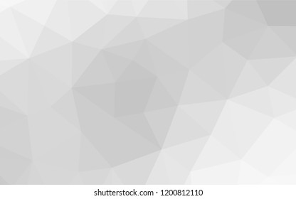 Light Silver, Gray vector blurry hexagon pattern. Shining colored illustration in a Brand new style. A new texture for your design.