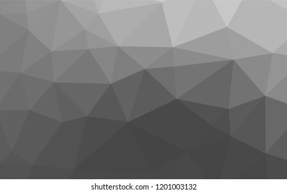 Light Silver, Gray vector blurry hexagon texture. Colorful illustration in abstract style with gradient. A new texture for your design.