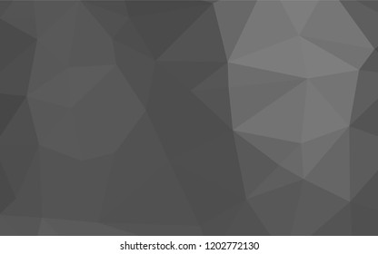 Light Silver, Gray vector blurry hexagon pattern. Colorful illustration in abstract style with gradient. The template can be used as a background for cell phones.