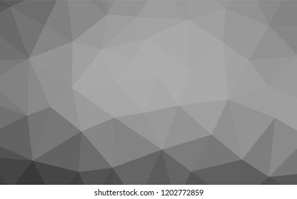 Light Silver, Gray vector blurry hexagon template. Colorful abstract illustration with gradient. A completely new template for your business design.