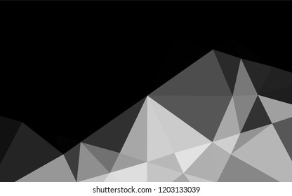 Light Silver, Gray vector blurry hexagon template. A completely new color illustration in a vague style. The template can be used as a background for cell phones.