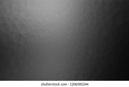Light Silver, Gray vector blurry hexagon template. Modern geometrical abstract illustration with gradient. The completely new template can be used for your brand book.