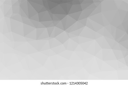 Light Silver, Gray vector blurry hexagon texture. Creative geometric illustration in Origami style with gradient. The elegant pattern can be used as part of a brand book.
