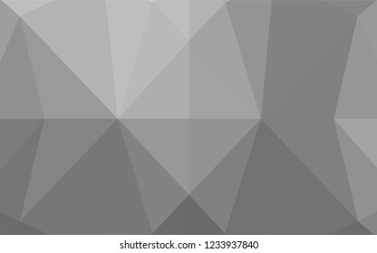 Light Silver, Gray vector blurry hexagon pattern. Glitter abstract illustration with an elegant design. The template can be used as a background for cell phones.