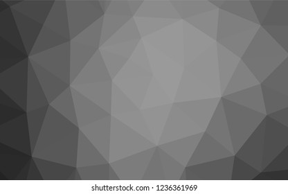 Light Silver, Gray vector blurry hexagon template. Glitter abstract illustration with an elegant design. A completely new design for your business.