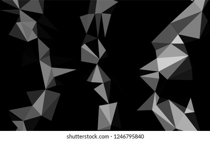 Light Silver, Gray vector blurry hexagon texture. Modern geometrical abstract illustration with gradient. The polygonal design can be used for your web site.