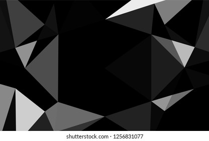 Light Silver, Gray vector blurry hexagon texture. A completely new color illustration in a vague style. The completely new template can be used for your brand book.