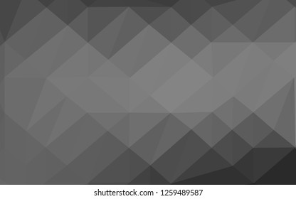 Light Silver, Gray vector blurry triangle template. Glitter abstract illustration with an elegant design. Completely new design for your business.