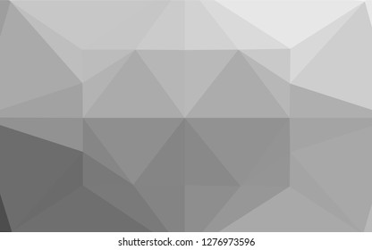 Light Silver, Gray vector blurry hexagon texture. A completely new color illustration in a vague style. The template can be used as a background for cell phones.
