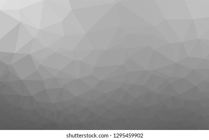 Light Silver, Gray vector blurry hexagon pattern. A vague abstract illustration with gradient. Brand new style for your business design.