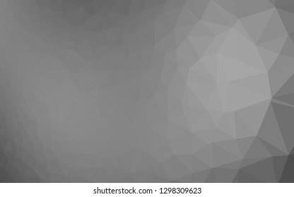 Light Silver, Gray vector blurry triangle texture. A completely new color illustration in a vague style. Brand new style for your business design.