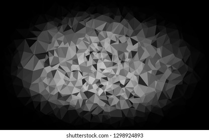 Light Silver, Gray vector blurry triangle pattern. Modern geometrical abstract illustration with gradient. Brand new style for your business design.