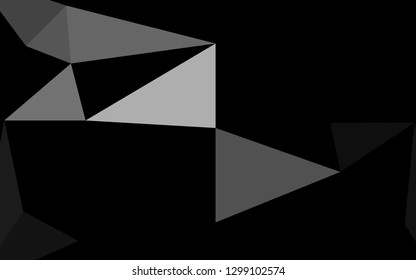 Light Silver, Gray vector blurry triangle pattern. Glitter abstract illustration with an elegant design. Completely new design for your business.