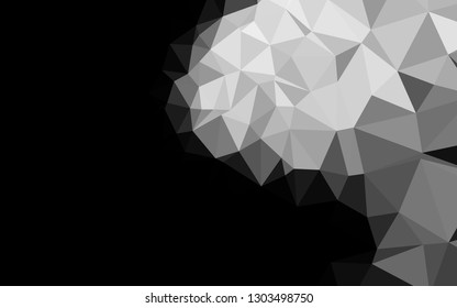 Light Silver, Gray vector blurry triangle texture. Shining colored illustration in a Brand new style. Completely new design for your business.